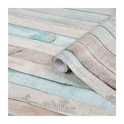 Produktbild: d-c-fix Möbel-Klebefolie Rio Ocean Holz-Optik braun blau 45 cm x 2 m - Möbelfolie selbstklebend Deko-Folie für Tisch, Schrank, Bad, Küche Schrankfolie Holzfolie wasserfest Kinder-Zimmer modern