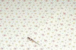 Produktbild: d-c-fix Möbel-Klebefolie Sunflower Weiß Blumen-Muster 45 cm x 2 m - Möbelfolie selbstklebende Deko-Folie Schrank Küche Bad Dekorfolie Vintage Landhaus-Stil floral
