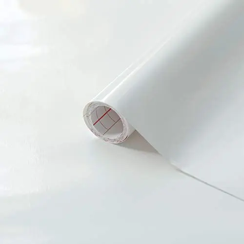 Produktbild: d-c-fix Möbel-Klebefolie Weiß Hochglanz 45 cm x 2 m - Möbelfolie selbstklebende Küchenfolie Folierung Küchen-Schrank Deko-Folie Tisch Tischfolie Fensterbank Küchenfronten wasserfest glänzend