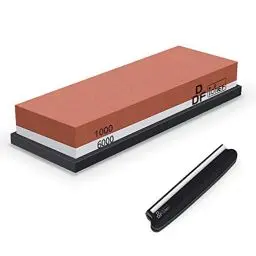 Produktbild: DDF IohEF Schleifstein, Körnung 1000/6000 Abziehstein Wetzstein Professionell 2-IN-1 Doppelseitiger Messerschärfer mit Rutschfestem Silikonhalter und Messer-Halter für Messer