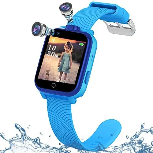 Produktbild: DDIOYIUR Smartwatch für Kinder, Kind Uhr Telefon Touchscreen mit Musik Player, Recorder, SOS, Spiel, Zwei Kamera, Anrufen, Wecker, Kalender, kinder intelligente uhr für Jungen Mädchen Student Geschenk