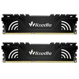 Produktbild: DDR3 Desktop Memory RAM 16GB Kit (2x8GB) 1600MHz CL11 U-DIMM Wlizedle PC Computer Arbeitsspeicher PC3-12800 240-Pin 1.5V Non-ECC Unbuffered 2Rx8 Upgrade Desktop Speicher Modul für Rechner, Schwarz