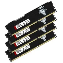 Produktbild: DDR3 32GB Kit (8GBx4) Desktop RAM 1600MHz PC3-12800 UDIMM Non-ECC Unbuffered 1.5V 2Rx8 Dual Rank 240 Pin CL11 PC Computer Memory Upgrade Module Arbeitsspeicher Kit (Schwarz)