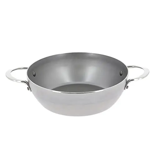 Produktbild: De Buyer 1830 Mineral B Element 5654.24 Pfanne mit 2 Griffen Ø 24 cm, Schmiedeeisen, Silber