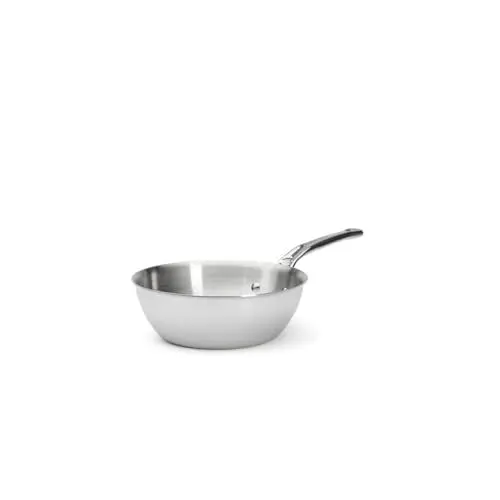 Produktbild: De Buyer - Sauteuse mit gewölbtem Schaft aus Edelstahl AFFINITY - 20 cm - 3736.20, Silber