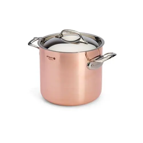 Produktbild: de Buyer - Gemüsetopf mit Deckel PRIMA MATERA aus 90% Kupfer und 10% Edelstahl - Durchmesser 20 cm - 6244.20