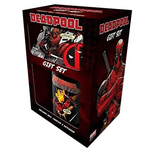 Produktbild: Deadpool Mug ,Untersetzer und Schlüsselanhänger Geschenkset ,11oz/315ml, Mehrfarbig, GP85207