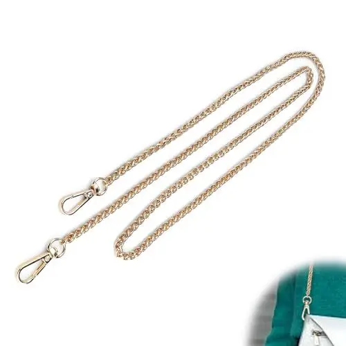 Produktbild: DEANKEJI Taschenkette Gold, Metall Taschenkette, Taschenkette, Frei Kombinierbar mit Einer Vielzahl Von Taschen, wie Mini-Handtaschen, Schulranzen, Geldbörsen