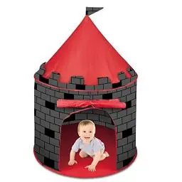 Produktbild: deAO Schnell zu montierendes Kinderzelt im Schlossdesign - Durch das Pop-up Design einfach zu montieren