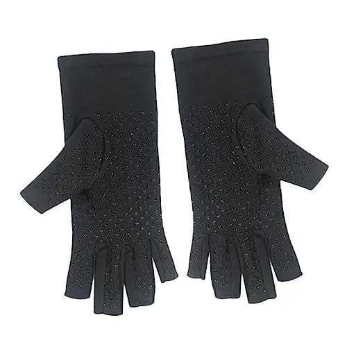 Produktbild: DEARMAMY Fitnesshandschuhe – Halbfinger-reithandschuhe Mit Rutschfester Handgelenkstütze Ideal Zum Radfahren Klettern Camping Fitnessstudio-zubehör Atmungsaktives Material