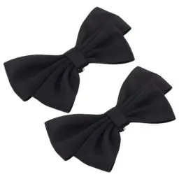 Produktbild: DEARMAMY 1 Paar Schwarze Schleife Schuhclips Band Abnehmbare Schuhclips Abnehmbare Schuhschnallen Hochzeit Braut Schuhschnalle Schuhanhänger Dekoration Für Diy-Kunsthandwerk