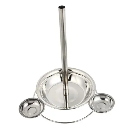 Produktbild: DEARMAMY Hähnchen Bratgestell Für Grill Tragbarer Bbq Halter Für Outdoor Camping Gleichmäßige Wärmeverteilung Einfach Zu Montieren Grillplatte