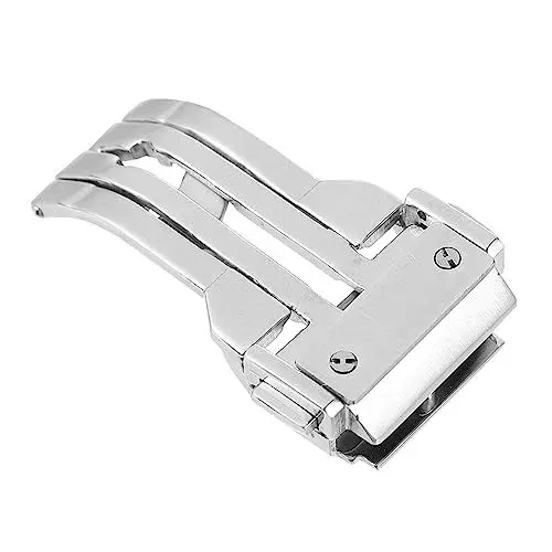 Produktbild: DEARMAMY Praktische Uhrenarmbandschnallen 18 Mm Weiße Uhrenschnalle Aus Legierung für Den Uhrenersatz