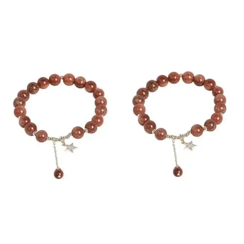 Produktbild: DEARMAMY 2st Armband Frau Armband Edelstein Armbänder Yoga Charm Armbänder Kreatives Armband Perlenarmband Frau Schönes Armband Für Die Frau Edelstein-chakra-armbänder