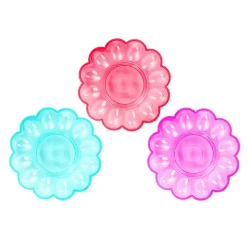 Produktbild: DEARMAMY 3St Eier aufbewahrung Platte Dekorativ Teller eiertablett Egg Tray Frühstückstablett
