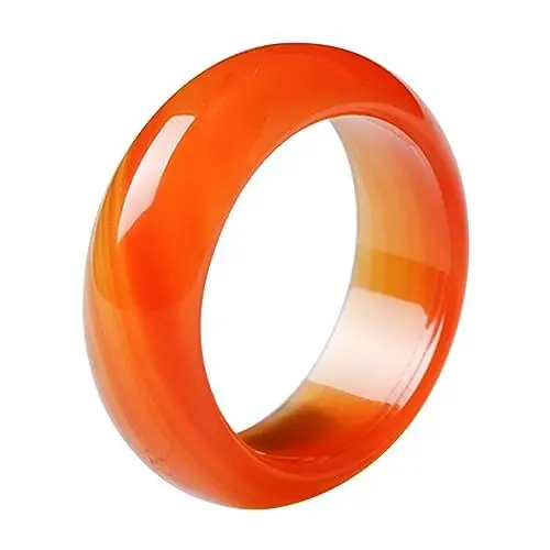 Produktbild: DEARMAMY Verleihen Sie Ihrem Look Stil Roter Karneol-achat Schlichtes Band 18 Mm Schmuck Für Besondere Anlässe