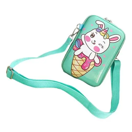 Produktbild: DEARMAMY Mädchentaschen Einzelschultertasche für Jungen und Mädchen PVC-Cartoon-Tasche Reißverschluss Praktisches Lustiges Design