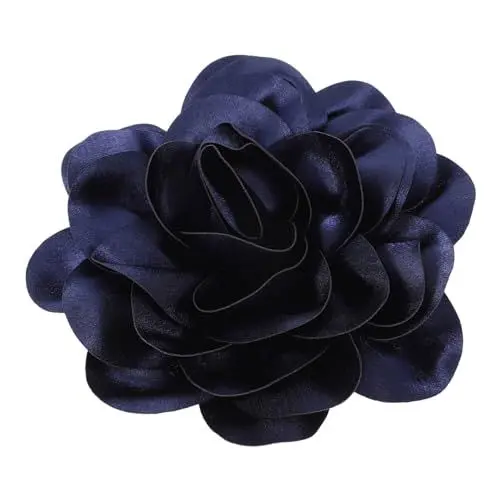 Produktbild: DEARMAMY Pfingstrosen-Blumen-Broschen Chiffon-Rosen-Blumenbrosche Für Hochzeit Party Tanz Bankett Anstecknadeln Kleid Anzug Zeremonie Kleidung Accessoires Schmuck