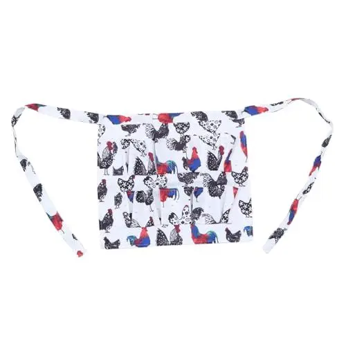 Produktbild: DEARMAMY Schürze zum Eiersammeln Schürzen für Frauen lustig Schürzenkleid für Damen Osterei-Schürze Hühnerei-Schürze Schürze mit Eiertasche Erwachsener Eierschale Gänseeier Arbeit Stoff