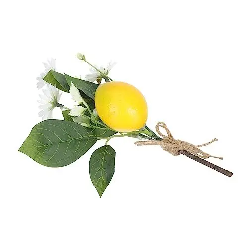 Produktbild: DEARMAMY Simulation Zitronenblumenarrangement Vase DIY Schmuck künstliche pflanzen drinnen künstliche zitronen kunstpflanze Wohnkultur einmachgläser gefälschter Pflanzenzweig Blumenzweig