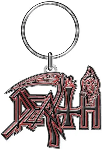 Produktbild: Death Human Logo Unisex Schlüsselanhänger schwarz/silberfarben Zinklegierung Band-Merch, Bands