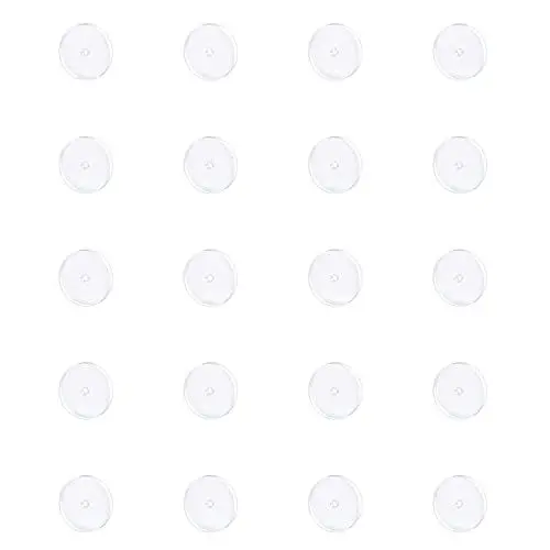 Produktbild: Decentraland 5 MM 20 STÜCKE Klare Piercingscheibe Für Piercing Bump, Drucksilikonohrringe Für Keloide Heilende Pads Bauchnabel Piercing Kit