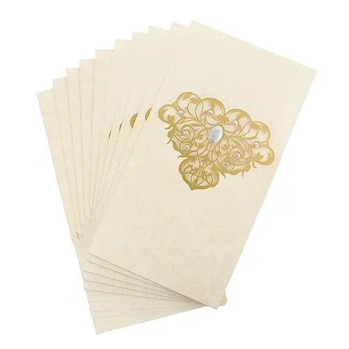 Produktbild: DECHOUS 10stücke Hochzeitseinladungen Mit -design Hochzeitskarten Mit Umschlägen Einladungskarten Für Braut Und Bräutigam Deko Für Hochzeitsfeiern Und Jubiläen