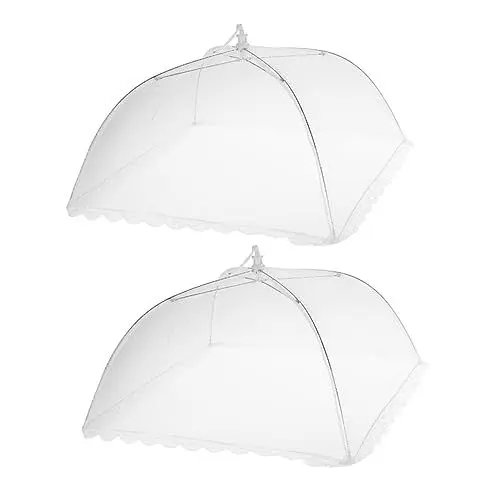 Produktbild: DECHOUS Wiederverwendbares Zelt 42x42cm Weiß Faltbare Lebensmittel Staubdicht Für Outdoor Küche Liefert Fly