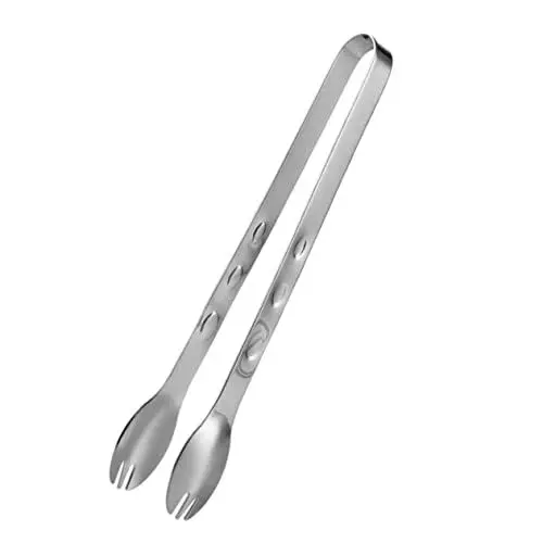Produktbild: DECHOUS U-förmiger Klammerhalter Salatzange Buffetzange Küchenzange Lebensmittelqualität 304 Stahl Touch