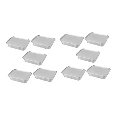 Produktbild: DECHOUS 20stücke Grillboxen Aus Alufolie Verpackung Boxen Für Zum Mitnehmen Grillzubehör Braten Von Fisch Fleisch Käse Reis Mikrowelle Backofen Geeignet