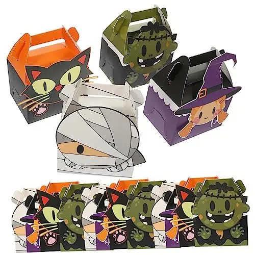 Produktbild: DECHOUS Cartoon-bonbonboxen 4er-set Halloween-bonbonbehälter für Leckereien Dekorative Box