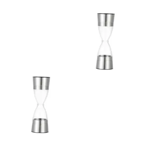 Produktbild: DECHOUS 2St Pfeffermühle Kaffeemühle automatisch Mischmühle Gadgets Mixer Mixer handmühle handschleifmaschinen Küchenmühle pfefermüle Doppelkopf-Pfefferzerkleinerer würzen Rostfreier Stahl