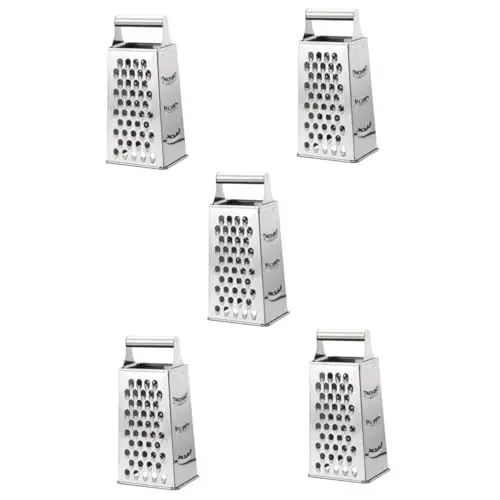 Produktbild: DECHOUS 5st Edelstahlreibe Vegetarischer Shredder Handheld Lebensmittelschredder Küchenreibe Gurkenreiben Knoblauchhacker Käsereibe Gemüsekiste Muskatnuss Rostfreier Stahl
