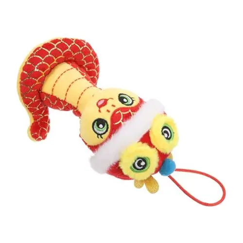 Produktbild: DECHOUS Jahr Der Schlange Maskottchen Halloween Spielzeug Halloween Stofftier Halloween Tiere Streich Schlangenspielzeug Chinesisches Neujahr Stofftiere Schlange Stofftier Stoffschlange
