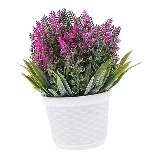 Produktbild: DECHOUS Simulierte Topfpflanzen Gefälschte Dekorative Künstliche Blume Lavendel-Bonsai-Pflanze Für Bücherregaltheke
