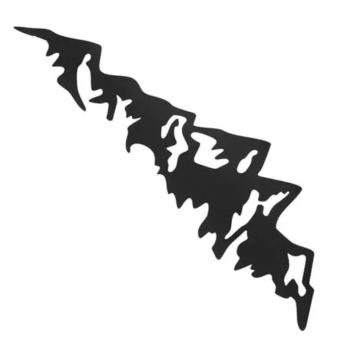 Produktbild: DECHOUS Wandkunst Aus Metall Bergmuster Handwerkliche Wandkunst Für Wohnzimmer