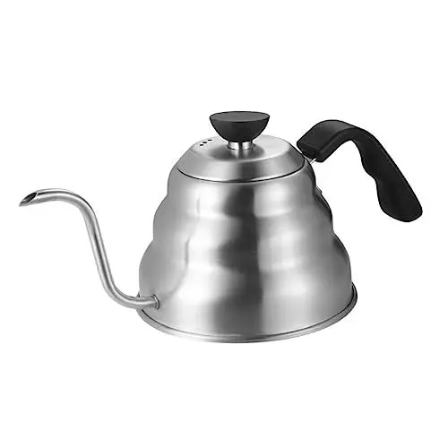 Produktbild: DECHOUS über die Kaffeemaschine gießen über die Kaffeekanne gießen rostfreie Kaffeekanne edelstahlkanne edelstahlwasserkocher Wasserkocher mit langem Auslauf Kaffeekanne aus Edelstahl