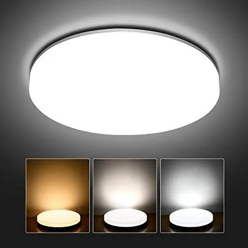 Produktbild: AVANLO LED Deckenleuchte 20W, 3000k/4000k/6000k Einstellbar Deckenlampe LED Panel, Ø28cm Küchenlampe 2400lm, Wohnzimmerlampe Badezimmer Lampe, Deckenleuchte Rund für Büro, Dünn