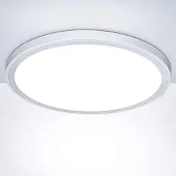 Produktbild: Deckenlampe LED Deckenleuchte Flach Rund - 18W 6500K 1600LM IP44 Modern Kaltweiß Led Lampe Deckenbeleuchtung für Badezimmer Schlafzimmer Wohnzimmer Küche Bad Keller Flur Balkon Ultra Dünn Ø223 H21,5mm