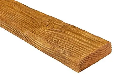 Produktbild: DECO WOOD Dekobrett ET306 aus Polyurethane, 2m Länge, PU Brett Holzoptik (hellbraun - 120x35mm) Innendekor Wohnzimmer Wanddekoration