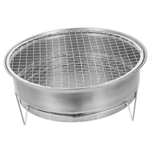 Produktbild: DECOMELODY 1 Satz Tragbarer Grill für Camping Robuster und Praktischer Holzkohlegrill für Outdoor Aktivitäten mit Abnehmbaren Beinen für Picknick und Gartenpartys