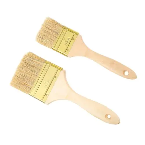 Produktbild: DECOMELODY 2stücke Flache Utility Pinsel Einfache Flache Farbe Langlebige Chip Farbe Für Studenten Allzweckfarbe Malerpinsel Wandfarbe