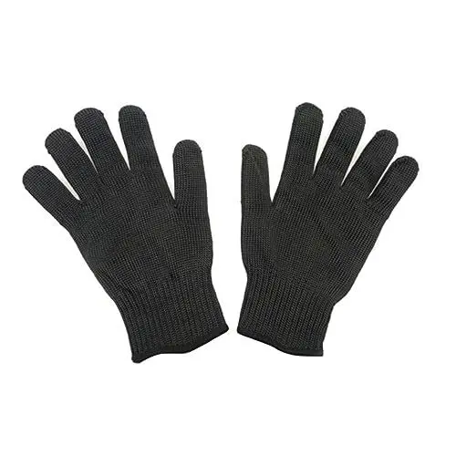 Produktbild: DECOMELODY Schnittfeste Arbeitshandschuhe Level Sicherheits Handschuhe für Küche und Handwerk Schwarz für Schneiden Schalen und Holzarbeiten Atmungsaktiv und Bequem