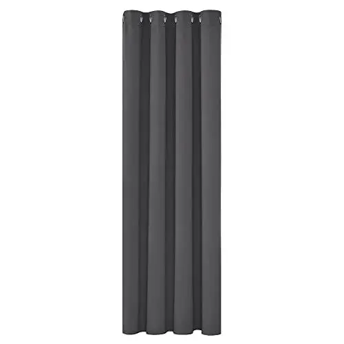 Produktbild: Deconovo Verdunkelungsgardinen mit Ösen Thermogardine Ösen Gardinen Blickdicht, 160x132 cm(HöhexBreite), Dunkelgrau, 1 Stück