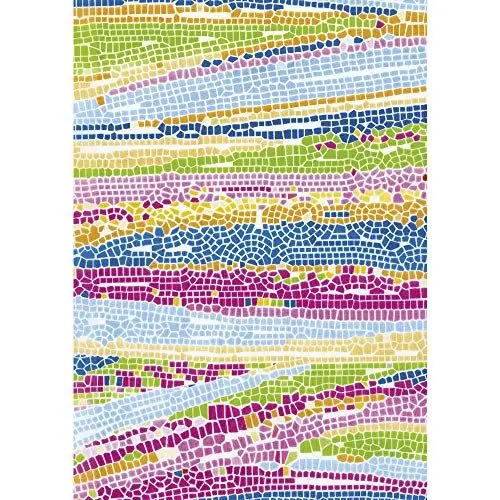 Produktbild: Décopatch Papier No. 506 Packung mit 20 Blätter (395 x 298 mm, ideal für Ihre Papmachés) bunt, mosaik