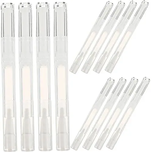 Produktbild: DECORNIJIA 12 Stück Teiliges Leere Nagelöl Stift Applikatoren Transparent Drehbar Langlebig Auslaufsicher für Nagelpflege Lipgloss Wimpernserum Tragbar für Unterwegs