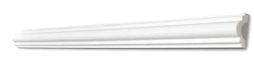 Produktbild: Decosa Wandleiste Michelle FP40 - Hochwertige Zierleiste in Weiß - 13 Leisten à 2 m Länge = 26 m - Styroporleiste 40 mm - Stoß- und schlagfeste Flachleiste