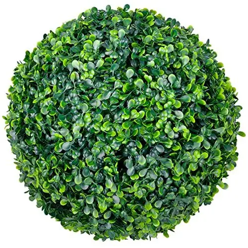 Produktbild: Decovego Deko Buchsbaum 28 cm Künstlich Buchsbaumkugel Kugel Künstliche Pflanzen Pflanze Buchskugel Kunstpflanze Buchskugel