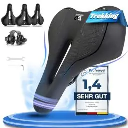 Produktbild: Deedlite Bike Sattel Premium Universal Sattel Pro 3.0 - Endlich Schmerzfrei Radfahren | Bequem Weich Memory Schaum Radsattel