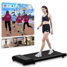 Produktbild: DeerRun Raceable Walking Pad Geeignet für Apple Vision Pro, Laufband für Zuhause MAX 136kg, APP Steuerung Laufband Schreibtisch mit KI-Begleitung, Multiplayer-Rennfunktion Laufbänder